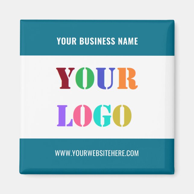 Íman Your Business Branded Promotional Magnets Template (Frente)