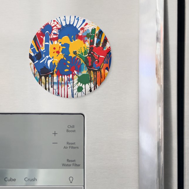 Íman Your Childs Artwork One Of A Kind Personalized (In Situ (Fridge))