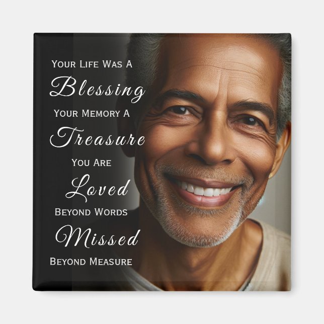 Íman Your Life was a Blessing Photo Memorial (Frente)