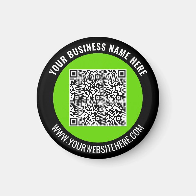 Íman Your QR Code Branded Promotional Magnet Example (Frente)