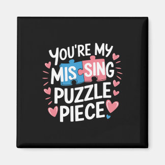 Íman You're My Missing Puzzle Piece Valentine Matching 