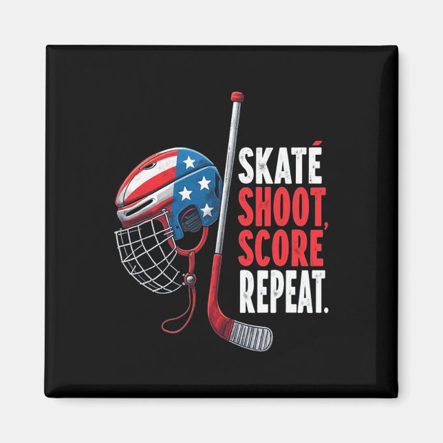 Íman Youth Usa Ice Hockey Jersey Ice Boys Hockey Birthd (Frente)