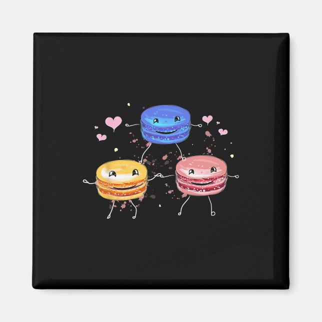 Íman Yummy Cute Cheerleading Macaroon Gift  (Frente)