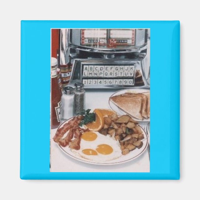 Íman Yummy Diner Comida Magnet (Frente)