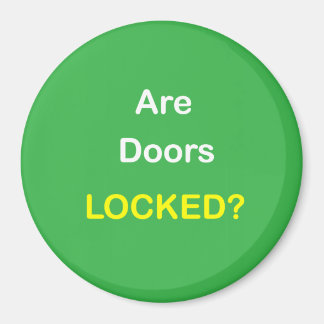 Íman z94 - Lembrete magnético ~ AS PORTAS ESTÃO BLOQUEA