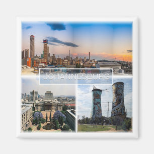 Íman ZA030 JOHANNESBURG, Mosaico, África do Sul, frigor