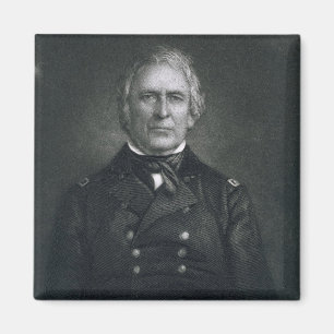 Íman Zachary Taylor, gravado após um daguerrotype por