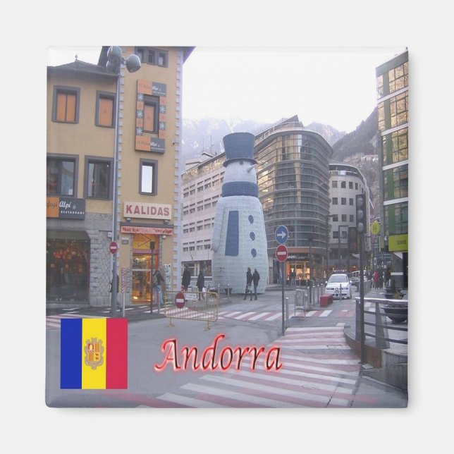 Íman zAD004 - Andorra - Liderança da área - Natal (Frente)