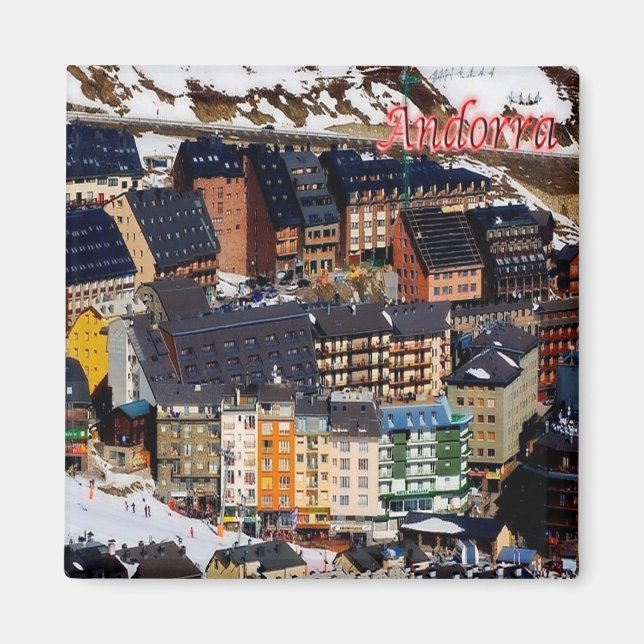 Íman zAD006 - ANDORRA panorama - Fridge (Frente)