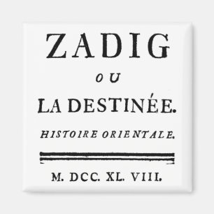 Íman Zadig, ou O Livro do Destino - Descartes