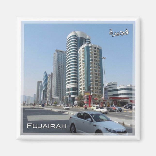 Íman zAE030 edifícios FUJAIRAH, EAU, Médio Oriente, (Frente)
