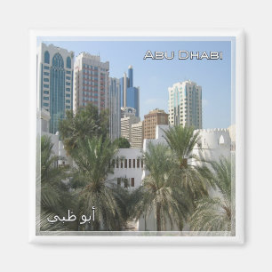 Íman zAE061 ABU DHABI panorama, EAU, Ásia, frigorífico