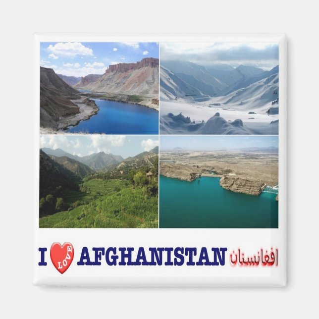 Íman zAF005 I Love AFEGANISTAN, Landscapes, Fridge (Frente)