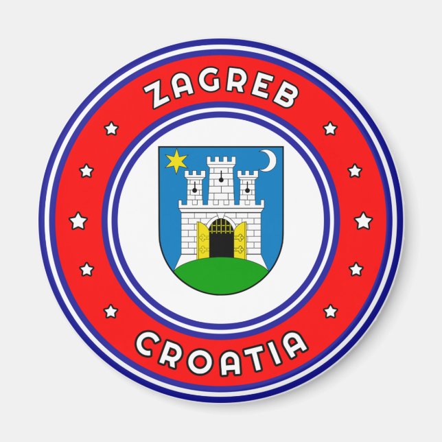 Íman Zagreb Casaco de Armas Croácia (Frente)