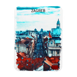 Íman Zagreb Croácia Cityscape View