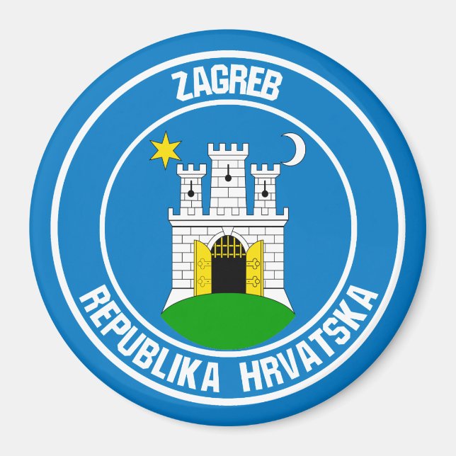 Íman Zagreb Round Emblem (Frente)