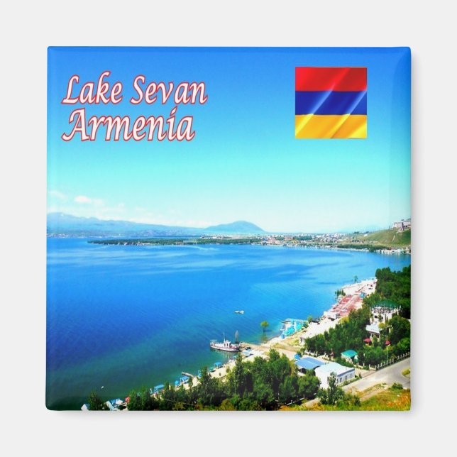 Íman zAM004 LAKE SEVAN Gegharkunik, Armênia, Magnet (Frente)