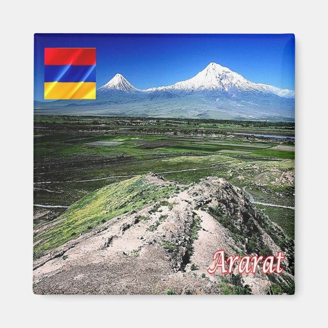 Íman zAM008 MONT ARARAT, Armênia, Ásia, frigorífico (Frente)
