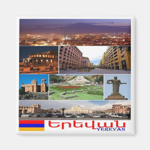 Íman zAM011 I Love YEREVAN, Armênia, Ásia, Fridge Magne