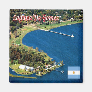 Íman zAR030 LAGUNA DE GOMES, Argentina, America, Fridge