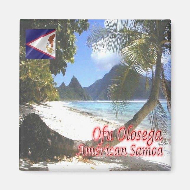 Íman zAS006 OFU OLOSEGA, Samoa Americana, Fridge (Frente)