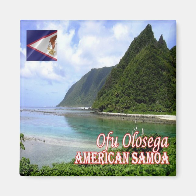 Íman zAS008 OFU OLOSEGA, Samoa Americana, Fridge (Frente)