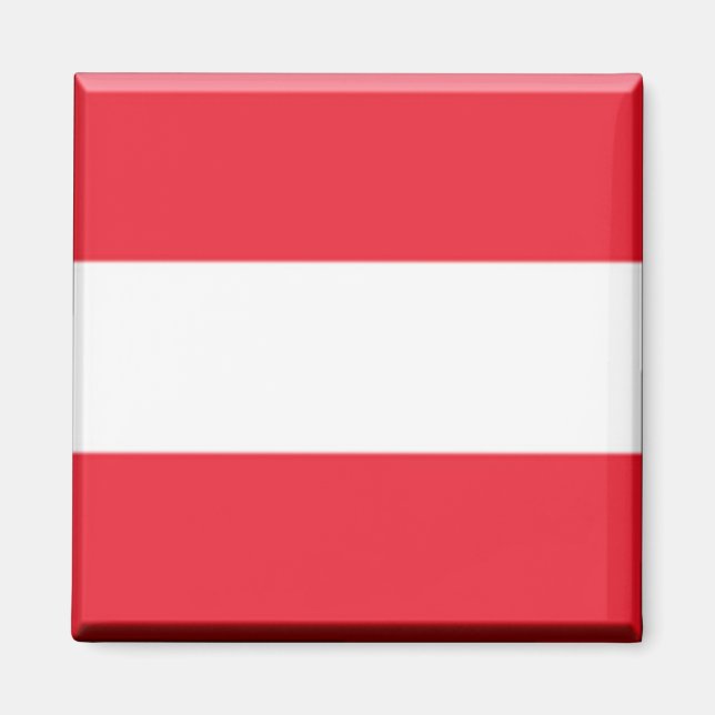 Íman zAT001 AUSTRIAN FLAG, Áustria, Fridge (Frente)