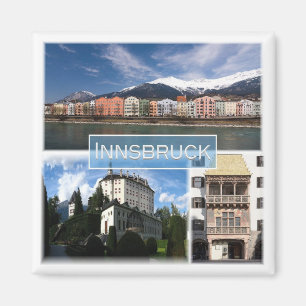 Íman zAT004 INNSBRUCK Áustria, Mosaico, frigorífico