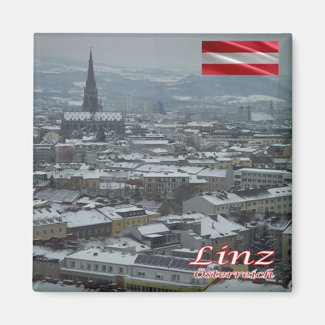 Íman zAT016 LINZ Áustria, frigorífico (Frente)