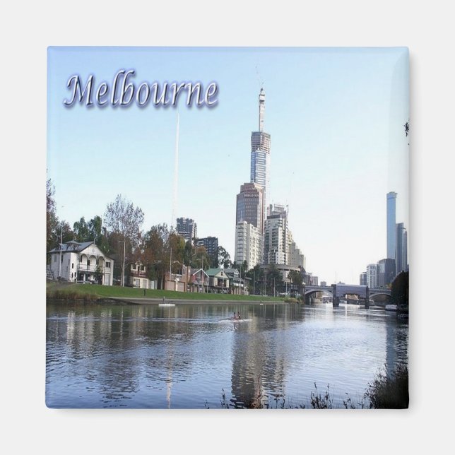 Íman zAU062 MELBOURNE, Austrália, Oceânia, frigorífico (Frente)