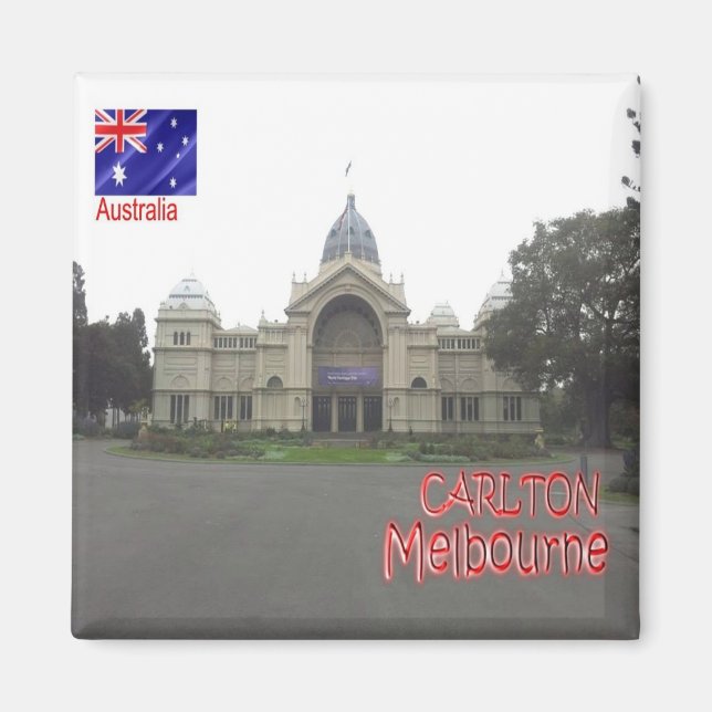 Íman zAU077 CARLTON, MELBOURNE, Austrália, Fridge (Frente)