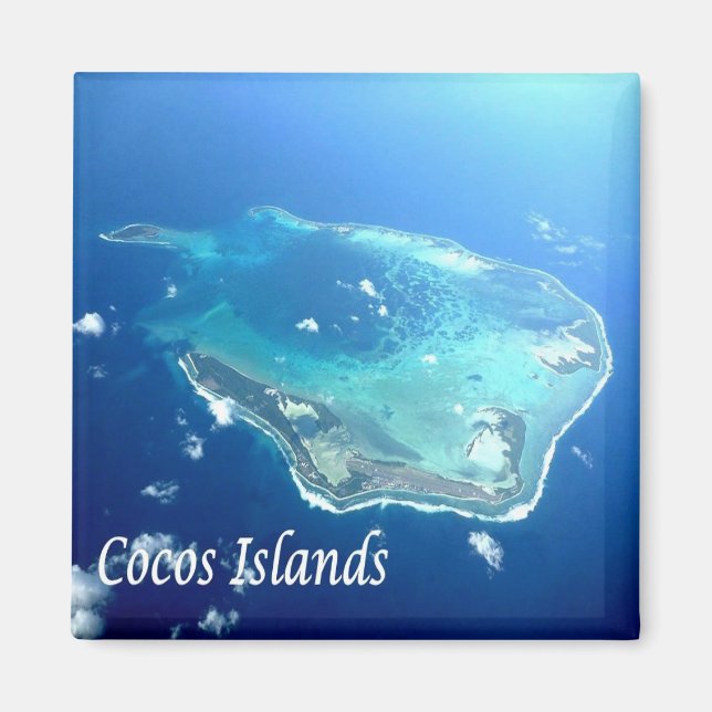 Íman zAU101 COCOS ISLAND, Austrália, Oceânia, frigorífi (Frente)