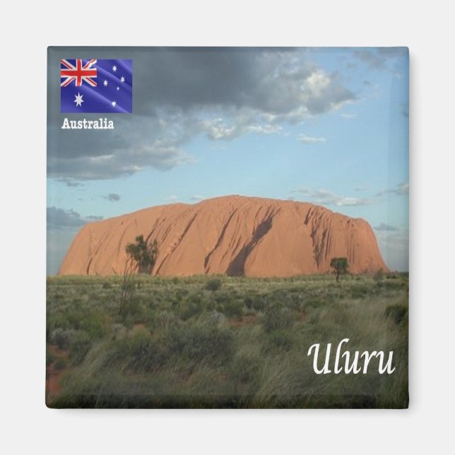 Íman zAU109 ULURU, Ayers Rock, Austrália, Fridge (Frente)