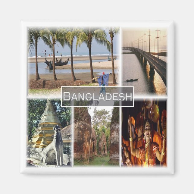 Íman zBD007 BANGLADESH, Ásia, frigorífico (Frente)