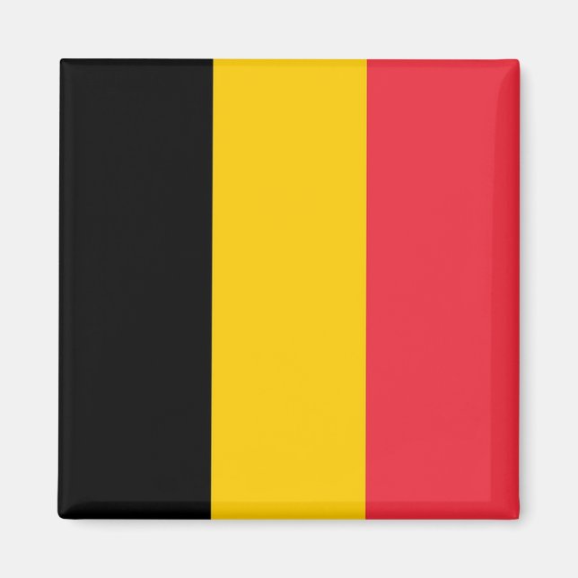 Íman zBE001 BELGIAN FLAG Belgium - Frigorifico (Frente)