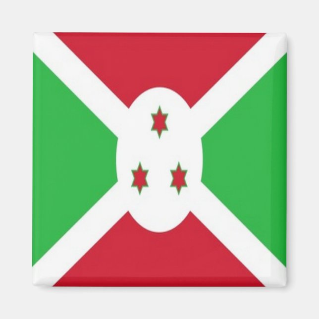 Íman zBI001 BURUNDI FLAG, África, Fridge (Frente)