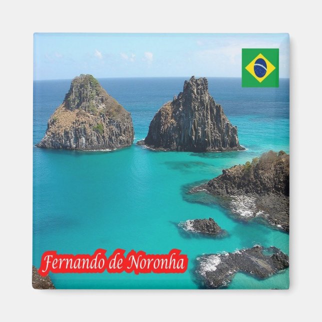 Íman zBR038 FERNANDO DE NORONHA, Brasil, frigorífico (Frente)