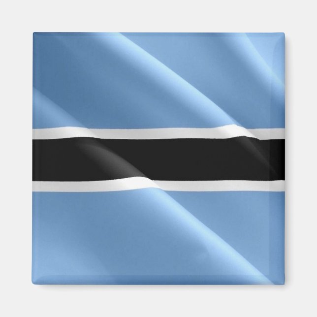 Íman ZBW002 BOTSWANA WAVING FLAG, África, frigorífico (Frente)