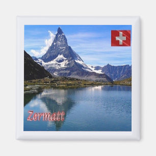 Íman zCH035 ZERMATT Lake See Swiss - Fridge Magnet