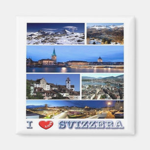 Íman zCH050 I AMO Svizzera - Imã de geladeira