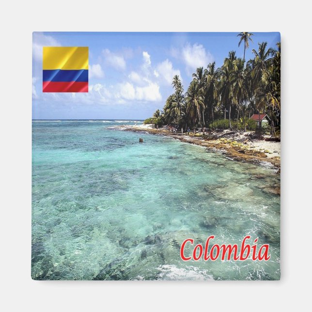 Íman ZCO008 COLOMBIA, Arquipélago de San Andrés, frigor (Frente)
