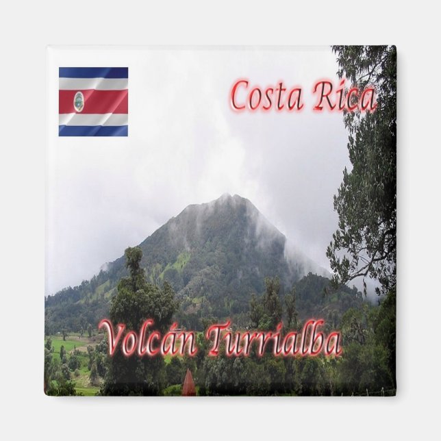 Íman zCR005 COSTA RICA, Volcan Turrialba, Fridge (Frente)