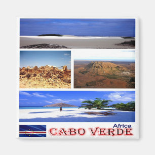 Íman zCV022 CAPE VERDE, Mosaico, África, frigorífico