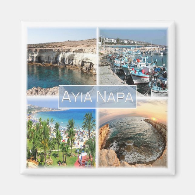 Íman zCY004 AYIA NAPA Chipre - Fecho (Frente)