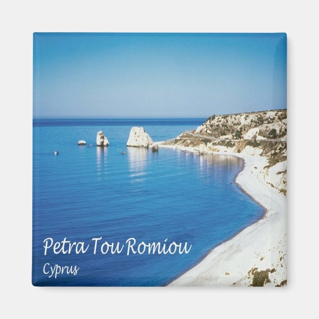 Íman zCY008 PETRA TOU ROMIOU Cyprus, frigorífico (Frente)