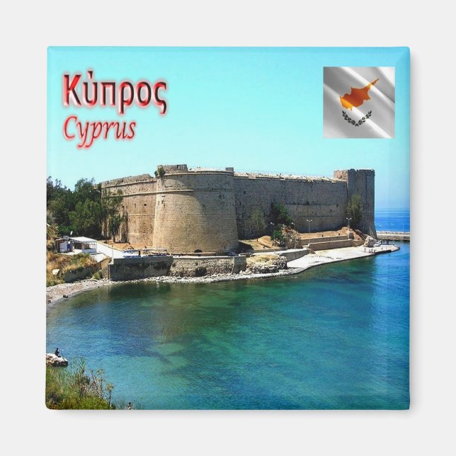 Íman zCY024 KYRENIA CASTLE Chipre, frigorífico (Frente)