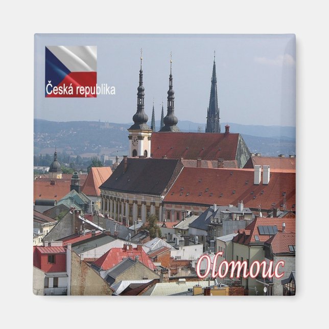 Íman zCZ013 OLOMOUC República Checa, frigorífico (Frente)