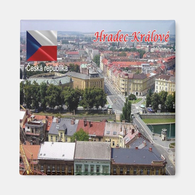 Íman zCZ020 HRADEC KRÁLOVÉ República Checa, frigorífico (Frente)
