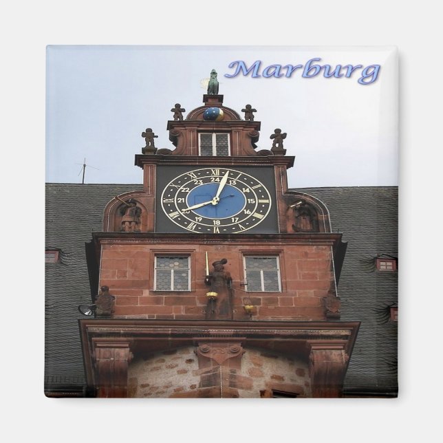 Íman zDE039 MARBURG own Hall Germany, Fridge (Frente)