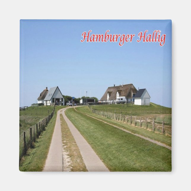 Íman zDE085 HAMBURGER HOLM Ilhas Frísio, frigorífico (Frente)